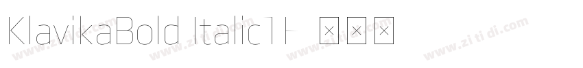 KlavikaBold ItalicTF字体转换